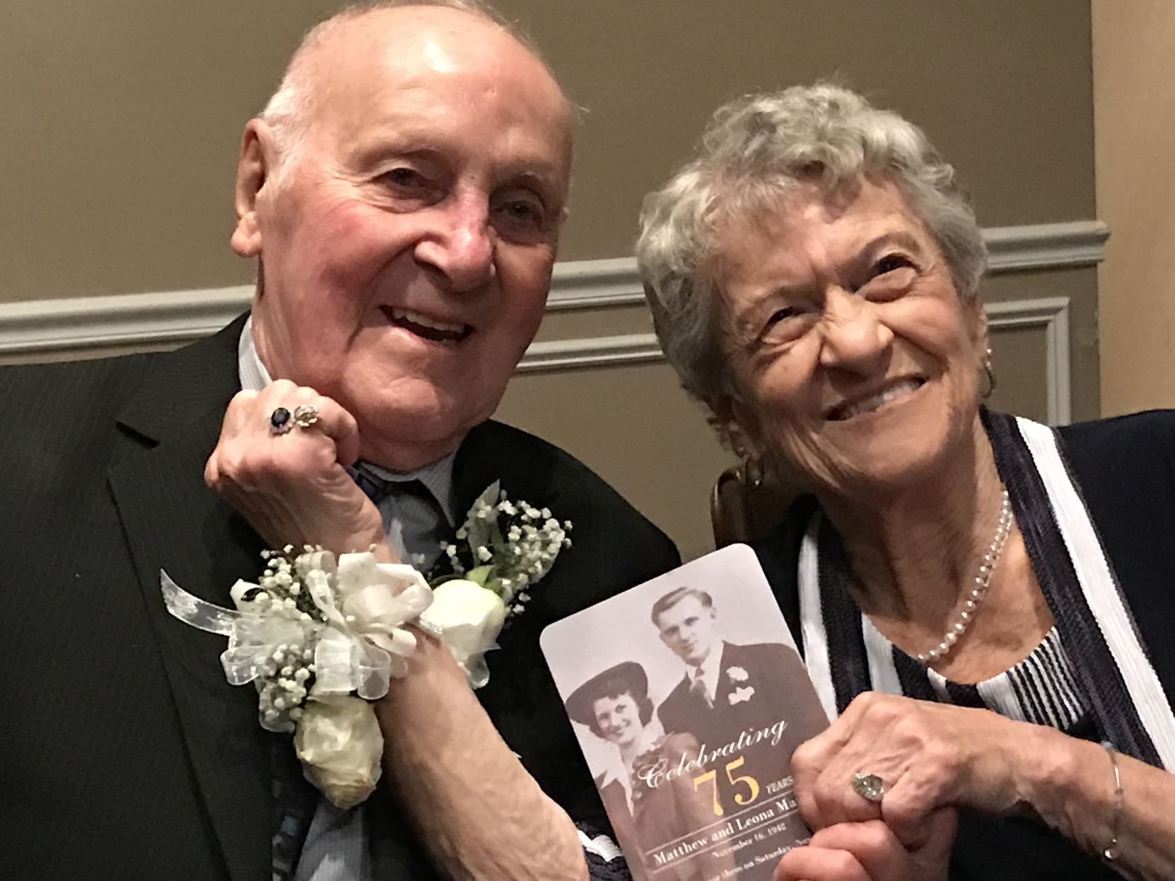 Happily married for 75 years